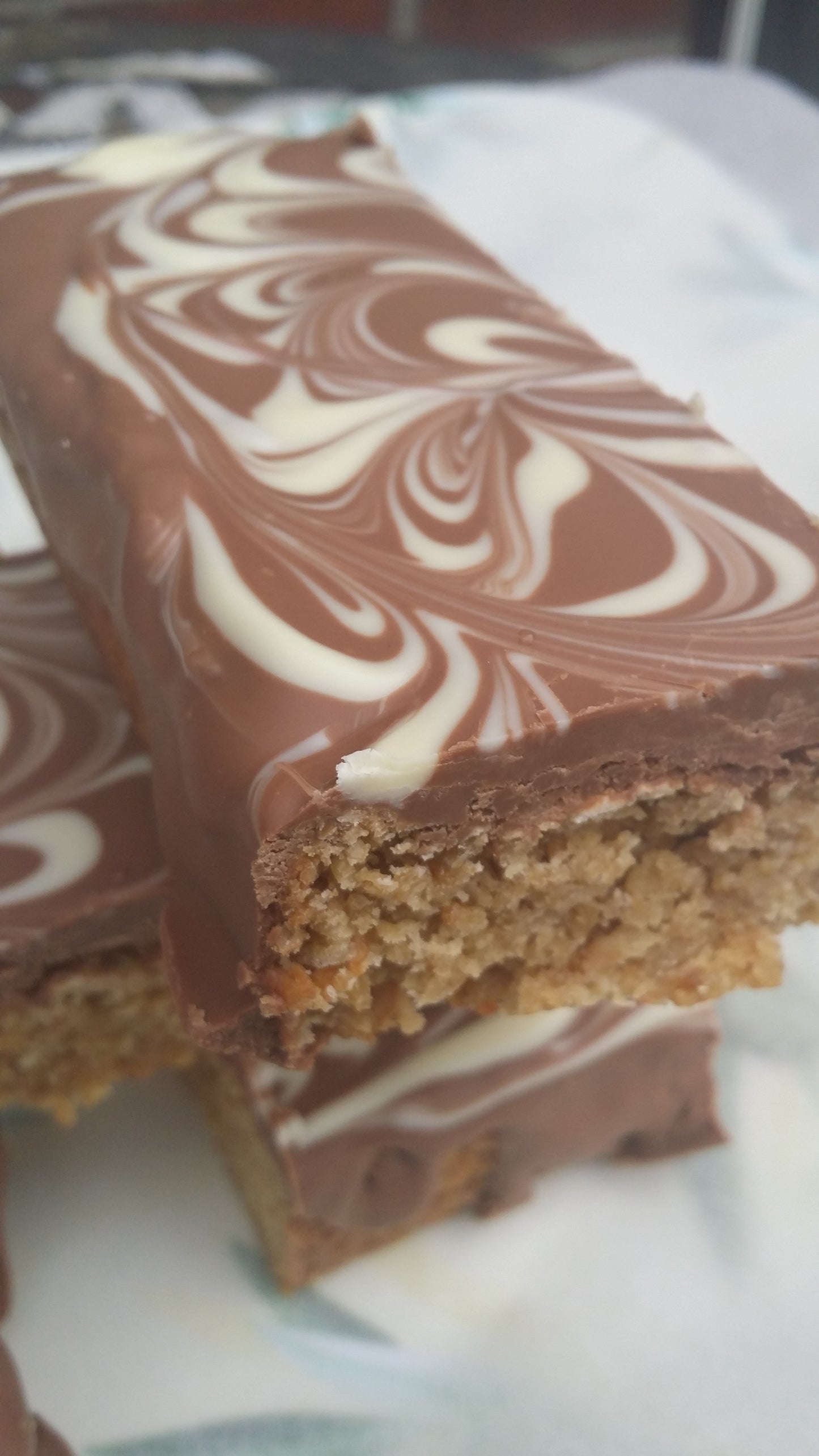 Belgian Chocolate Flapjack.