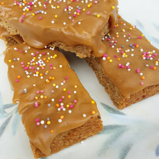 Ginger Iced Flapjack.