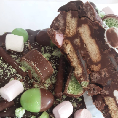 Minty Rocky Road Slab.