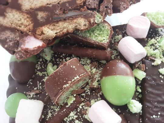 Minty Rocky Road Slab.