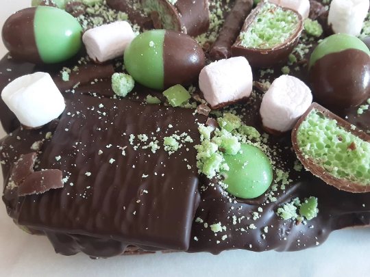 Minty Rocky Road Slab.