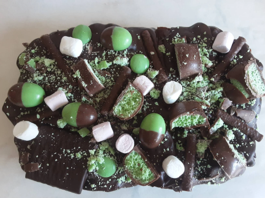 Minty Rocky Road Slab.