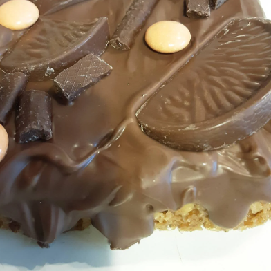 Terrys Chocolate Orange Topped Flapjack Slab.