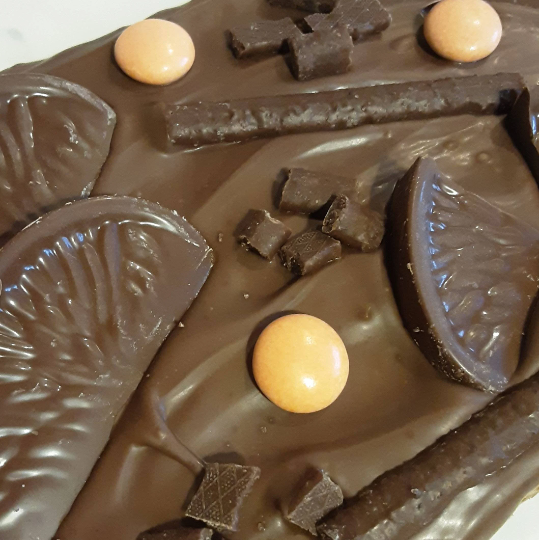 Terrys Chocolate Orange Topped Flapjack Slab.